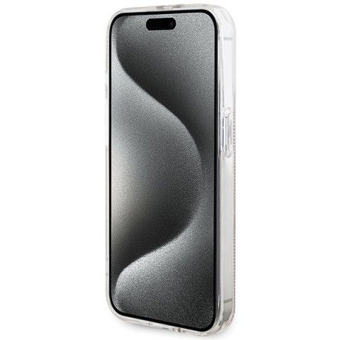 GUESS futerał do IPHONE 14 Pro Max GUHCP14XH4PSEGP (4G Gold Stripe) różowy