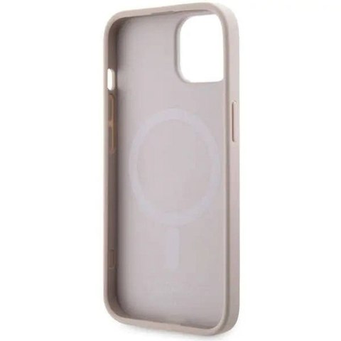 GUESS futerał do IPHONE 14 kompatybilny z MagSafe GUHMP14SHGCFSEP (GCUBE Stripes) różowy