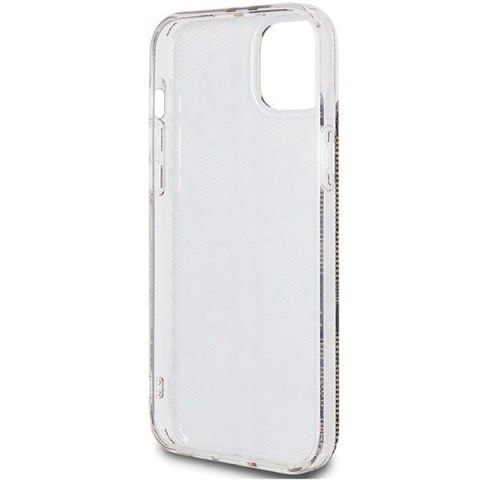 GUESS futerał do IPHONE 15 Plus GUHCP15MH4PSEGW (4G Gold Stripe) brązowy