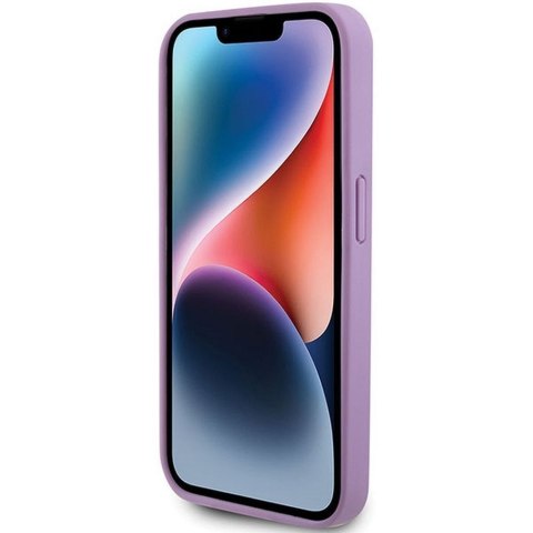 GUESS futerał do IPHONE 15 Pro GUHCP15LP4EPMU (Quilted 4G Classic) jasny fiolet