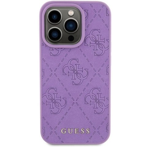 GUESS futerał do IPHONE 15 Pro Max GUHCP15XP4EPMU (Quilted 4G Classic) jasny fiolet