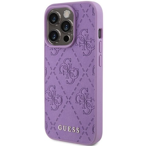 GUESS futerał do IPHONE 15 Pro Max GUHCP15XP4EPMU (Quilted 4G Classic) jasny fiolet