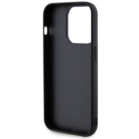 GUESS futerał do IPHONE 15 Pro Max GUHCP15XPSQSQSK (Quilted Metal Logo) czarny