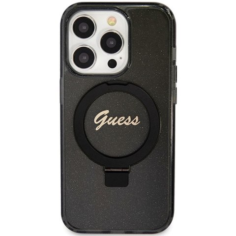 GUESS futerał do IPHONE 15 Pro Max kompatybilny z MagSafe GUHMP15XHRSGSK do iPhone 15 Pro Max (Kompatybilny z Magsafe / Glitter