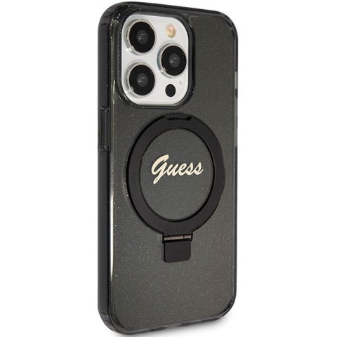 GUESS futerał do IPHONE 15 Pro Max kompatybilny z MagSafe GUHMP15XHRSGSK do iPhone 15 Pro Max (Kompatybilny z Magsafe / Glitter