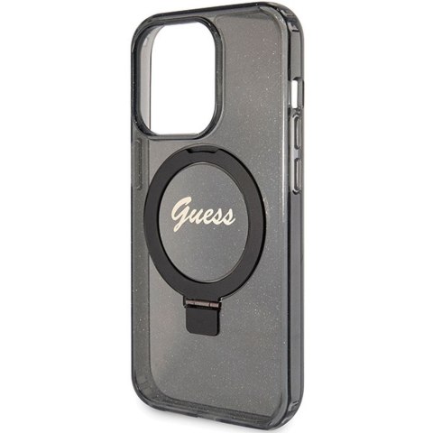 GUESS futerał do IPHONE 15 Pro Max kompatybilny z MagSafe GUHMP15XHRSGSK do iPhone 15 Pro Max (Kompatybilny z Magsafe / Glitter