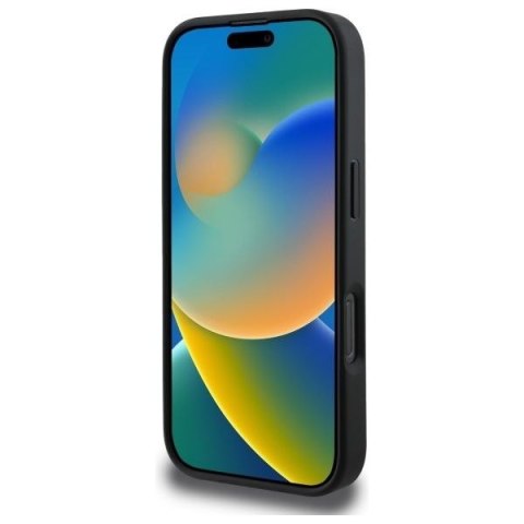 GUESS futerał do IPHONE 16 Pro Max kompatybilny z MagSafe GUHMP16XG4GFRK (PU 4G Ring Classic Logo) czarny