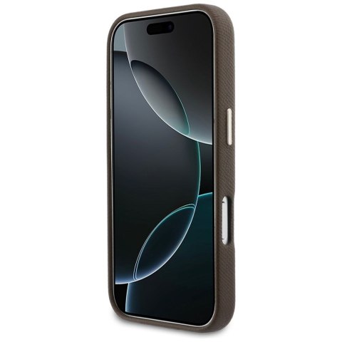 GUESS futerał do IPHONE 17 Pro GUHCP17L5PS4RGGW (PU FW Resin Logo) brązowy