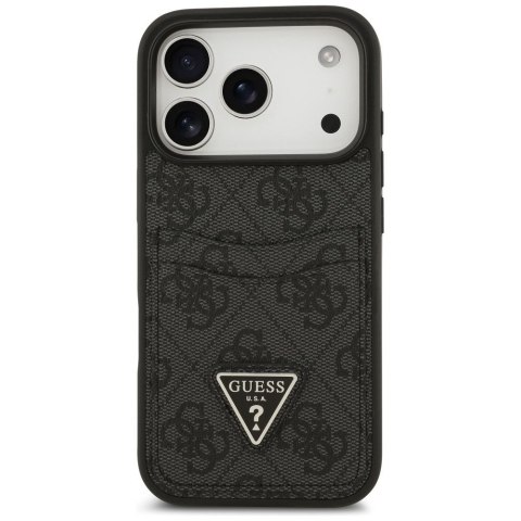 GUESS futerał do IPHONE 17 Pro GUHCP17LP4TPK (4G Double Card Triangle) czarny