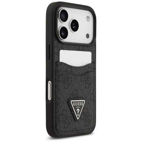 GUESS futerał do IPHONE 17 Pro GUHCP17LP4TPK (4G Double Card Triangle) czarny