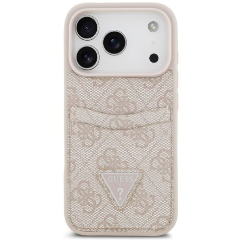 GUESS futerał do IPHONE 17 Pro GUHCP17LP4TPP (4G Double Card Triangle) różowy