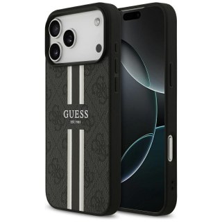 GUESS futerał do IPHONE 17 Pro Max kompatybilny z MagSafe GUHMP17XP4RPSK (4G Printed Stripes) czarny