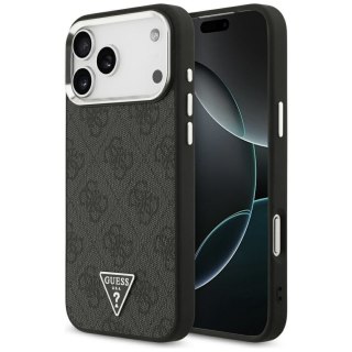 GUESS futerał do IPHONE 17 Pro Max kompatybilny z MagSafe GUHMP17XP4TSRCMK (PU 4G W/Triangle Logo SL) czarny