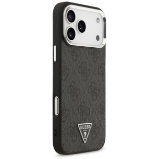 GUESS futerał do IPHONE 17 Pro Max kompatybilny z MagSafe GUHMP17XP4TSRCMK (PU 4G W/Triangle Logo SL) czarny