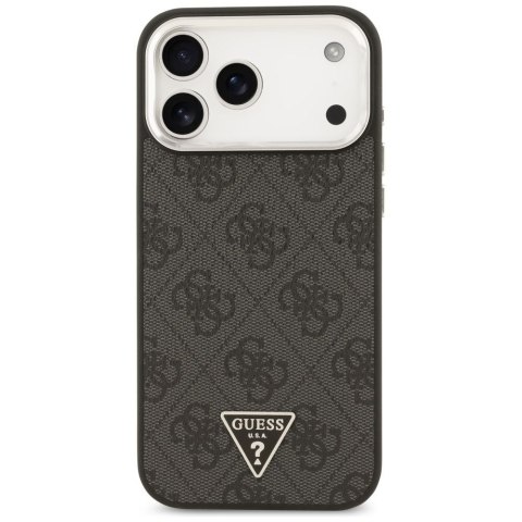 GUESS futerał do IPHONE 17 Pro Max kompatybilny z MagSafe GUHMP17XP4TSRCMK (PU 4G W/Triangle Logo SL) czarny