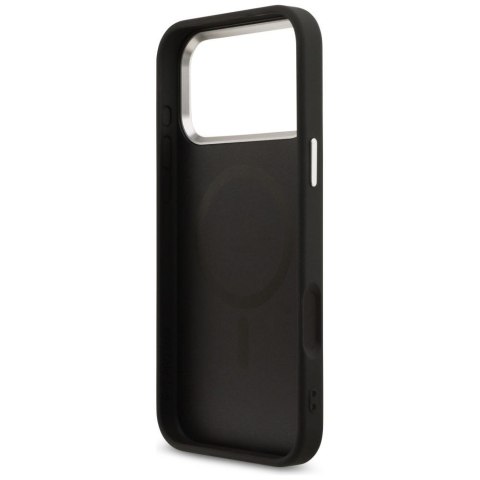 GUESS futerał do IPHONE 17 Pro Max kompatybilny z MagSafe GUHMP17XP4TSRCMK (PU 4G W/Triangle Logo SL) czarny