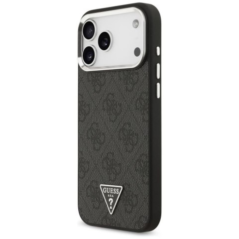 GUESS futerał do IPHONE 17 Pro Max kompatybilny z MagSafe GUHMP17XP4TSRCMK (PU 4G W/Triangle Logo SL) czarny