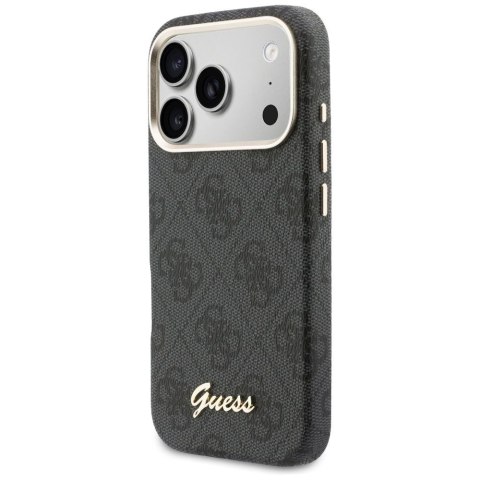 GUESS futerał do IPHONE 17 Pro kompatybilny z MagSafe GUHMP17L5P4FWMSK (PU FW 4G Script) czarny