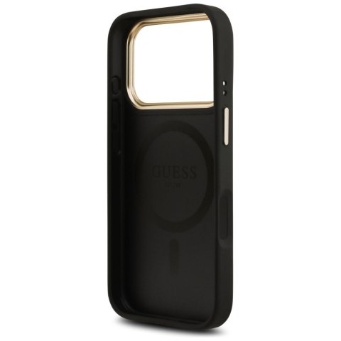 GUESS futerał do IPHONE 17 Pro kompatybilny z MagSafe GUHMP17LP4MSEGCK (PU 4G W/ Classic) czarny