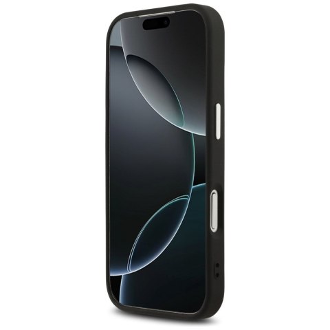 GUESS futerał do IPHONE 17 Pro kompatybilny z MagSafe GUHMP17LP4TSRCMK (PU 4G W/Triangle Logo SL) czarny