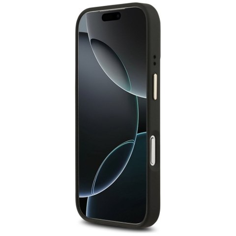GUESS futerał do IPHONE 17 Pro kompatybilny z MagSafe GUHMP17LPG4SEMCK (PU W/ 4G Stripe) czarny