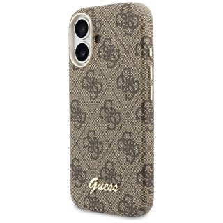 GUESS futerał do IPHONE 17 kompatybilny z MagSafe GUHMP17S5P4FWMSW (PU FW 4G Script) brązowy
