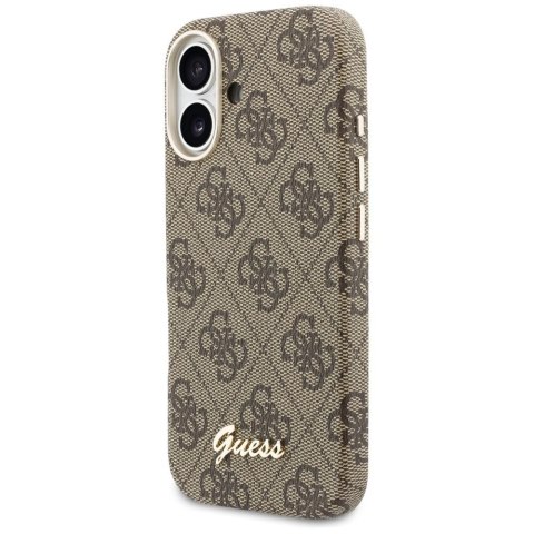 GUESS futerał do IPHONE 17 kompatybilny z MagSafe GUHMP17S5P4FWMSW (PU FW 4G Script) brązowy