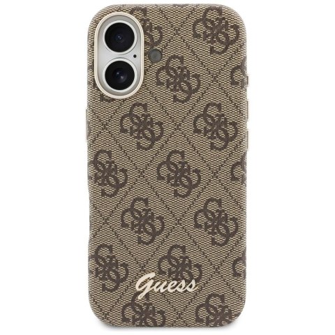 GUESS futerał do IPHONE 17 kompatybilny z MagSafe GUHMP17S5P4FWMSW (PU FW 4G Script) brązowy