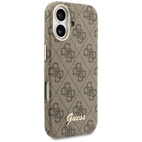 GUESS futerał do IPHONE 17 kompatybilny z MagSafe GUHMP17S5P4FWMSW (PU FW 4G Script) brązowy
