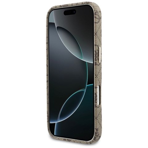 GUESS futerał do IPHONE 17 kompatybilny z MagSafe GUHMP17S5P4FWMSW (PU FW 4G Script) brązowy
