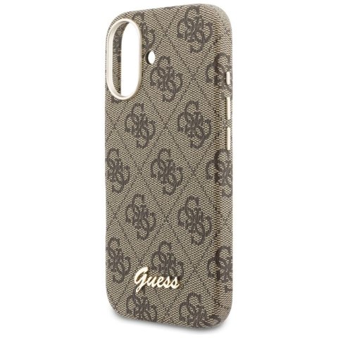 GUESS futerał do IPHONE 17 kompatybilny z MagSafe GUHMP17S5P4FWMSW (PU FW 4G Script) brązowy