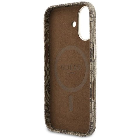 GUESS futerał do IPHONE 17 kompatybilny z MagSafe GUHMP17S5P4FWMSW (PU FW 4G Script) brązowy