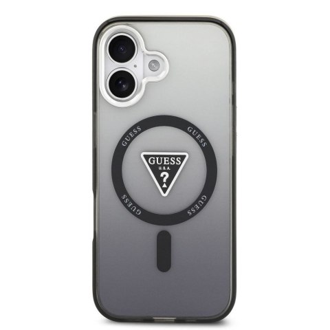 GUESS futerał do IPHONE 17 kompatybilny z MagSafe GUHMP17SHGTMLCGK (IML Gradient W/ Triangle Logo) czarny
