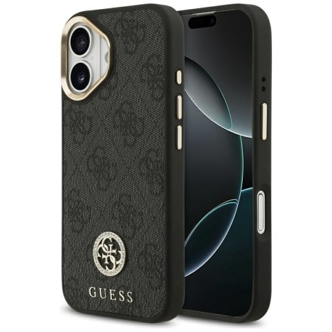 GUESS futerał do IPHONE 17 kompatybilny z MagSafe GUHMP17SP4GRMDEK (PU W/ 4G Strass Logo) czarny