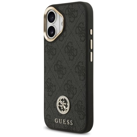 GUESS futerał do IPHONE 17 kompatybilny z MagSafe GUHMP17SP4GRMDEK (PU W/ 4G Strass Logo) czarny