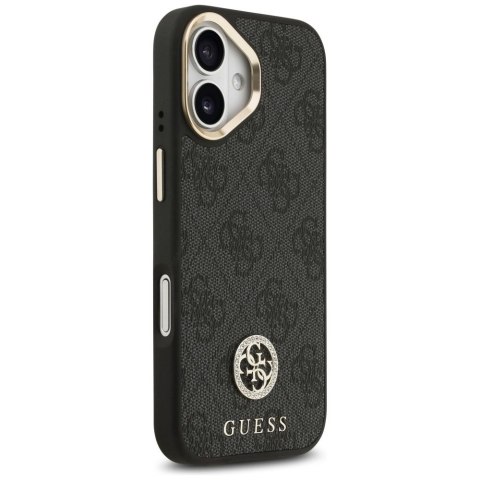 GUESS futerał do IPHONE 17 kompatybilny z MagSafe GUHMP17SP4GRMDEK (PU W/ 4G Strass Logo) czarny
