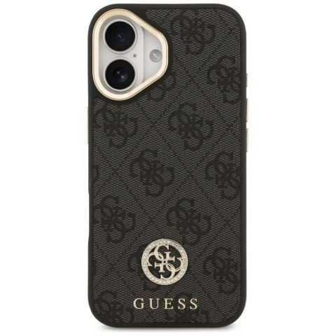 GUESS futerał do IPHONE 17 kompatybilny z MagSafe GUHMP17SP4GRMDEK (PU W/ 4G Strass Logo) czarny