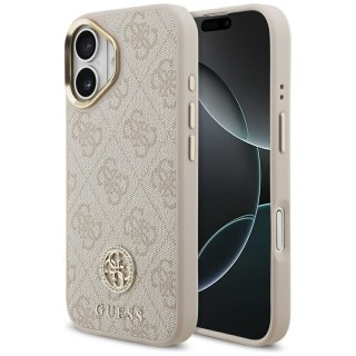 GUESS futerał do IPHONE 17 kompatybilny z MagSafe GUHMP17SP4GRMDEP (PU W/ 4G Strass Logo) różowy