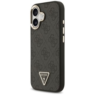 GUESS futerał do IPHONE 17 kompatybilny z MagSafe GUHMP17SP4GTDGMK (4G PU W/ Triangle Logo) złoto czarny