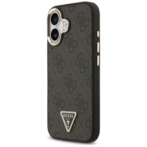 GUESS futerał do IPHONE 17 kompatybilny z MagSafe GUHMP17SP4GTDGMK (4G PU W/ Triangle Logo) złoto czarny