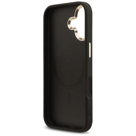 GUESS futerał do IPHONE 17 kompatybilny z MagSafe GUHMP17SP4GTDGMK (4G PU W/ Triangle Logo) złoto czarny
