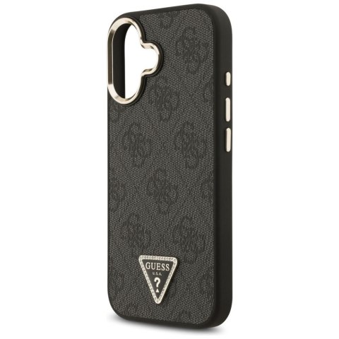 GUESS futerał do IPHONE 17 kompatybilny z MagSafe GUHMP17SP4GTDGMK (4G PU W/ Triangle Logo) złoto czarny