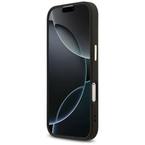 GUESS futerał do IPHONE 17 kompatybilny z MagSafe GUHMP17SP4GTDGMK (4G PU W/ Triangle Logo) złoto czarny