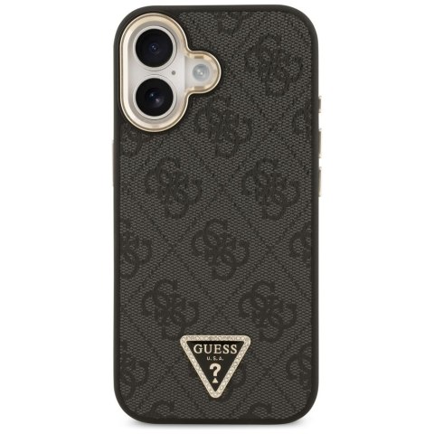 GUESS futerał do IPHONE 17 kompatybilny z MagSafe GUHMP17SP4GTDGMK (4G PU W/ Triangle Logo) złoto czarny