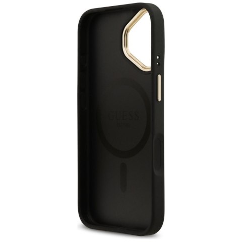 GUESS futerał do IPHONE 17 kompatybilny z MagSafe GUHMP17SPG4SEMCK (PU W/ 4G Stripe) czarny