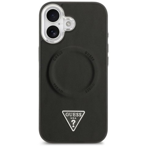 GUESS futerał do IPHONE 17 kompatybilny z MagSafe GUHMP17SPSDTSCMK (PU W/ Triangle Logo) czarny