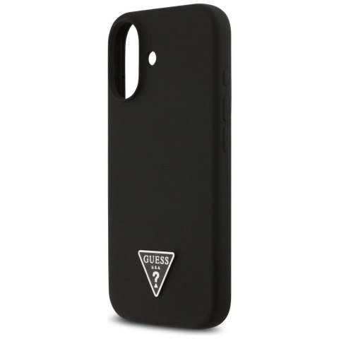 GUESS futerał do IPHONE 17 kompatybilny z MagSafe GUHMP17SSCTRLMK (Silicone W/ Triangle Logo) czarny