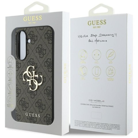 GUESS futerał do SAMSUNG A56 GUHCSA564GMGBR (4G PU Big Logo) brązowy