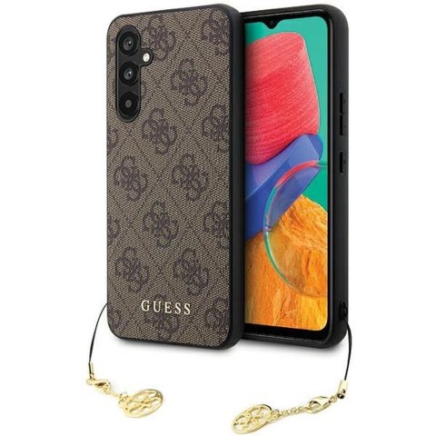 GUESS futerał do SAMSUNG S23 FE GUHCS23FEGF4GBR (4G Charm) brązowy