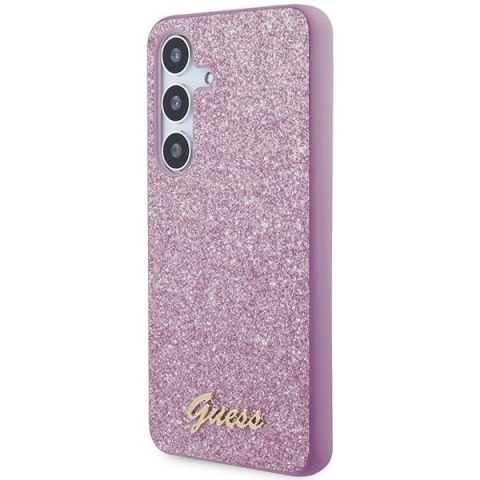 GUESS futerał do SAMSUNG S24 GUHCS24SHGGSHU (Glitter Script) fioletowy